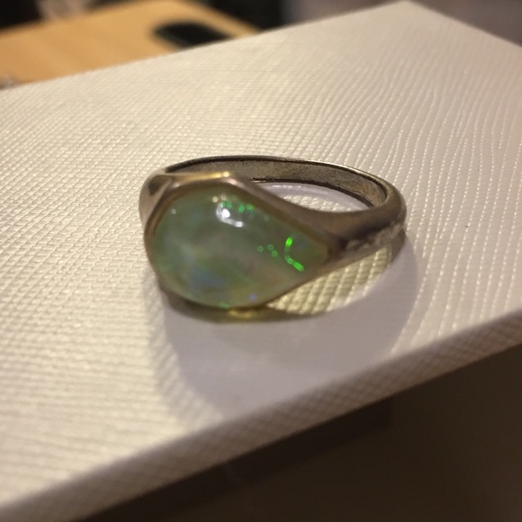Synthetic opal ring - Picture 5 of 7